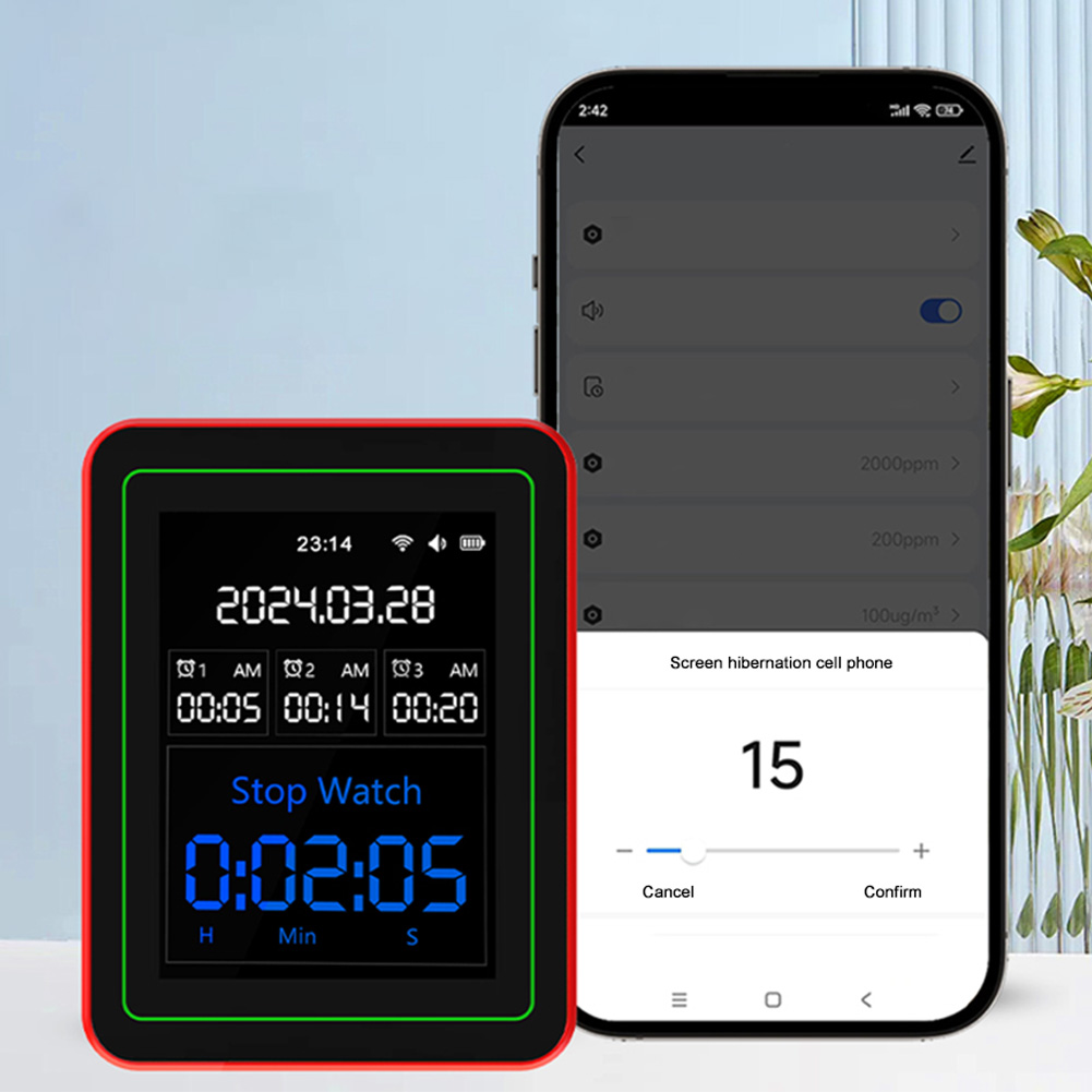Woodworking Apps - WiFi 15-in-1 Portable AQI PM0.3 PM1.0