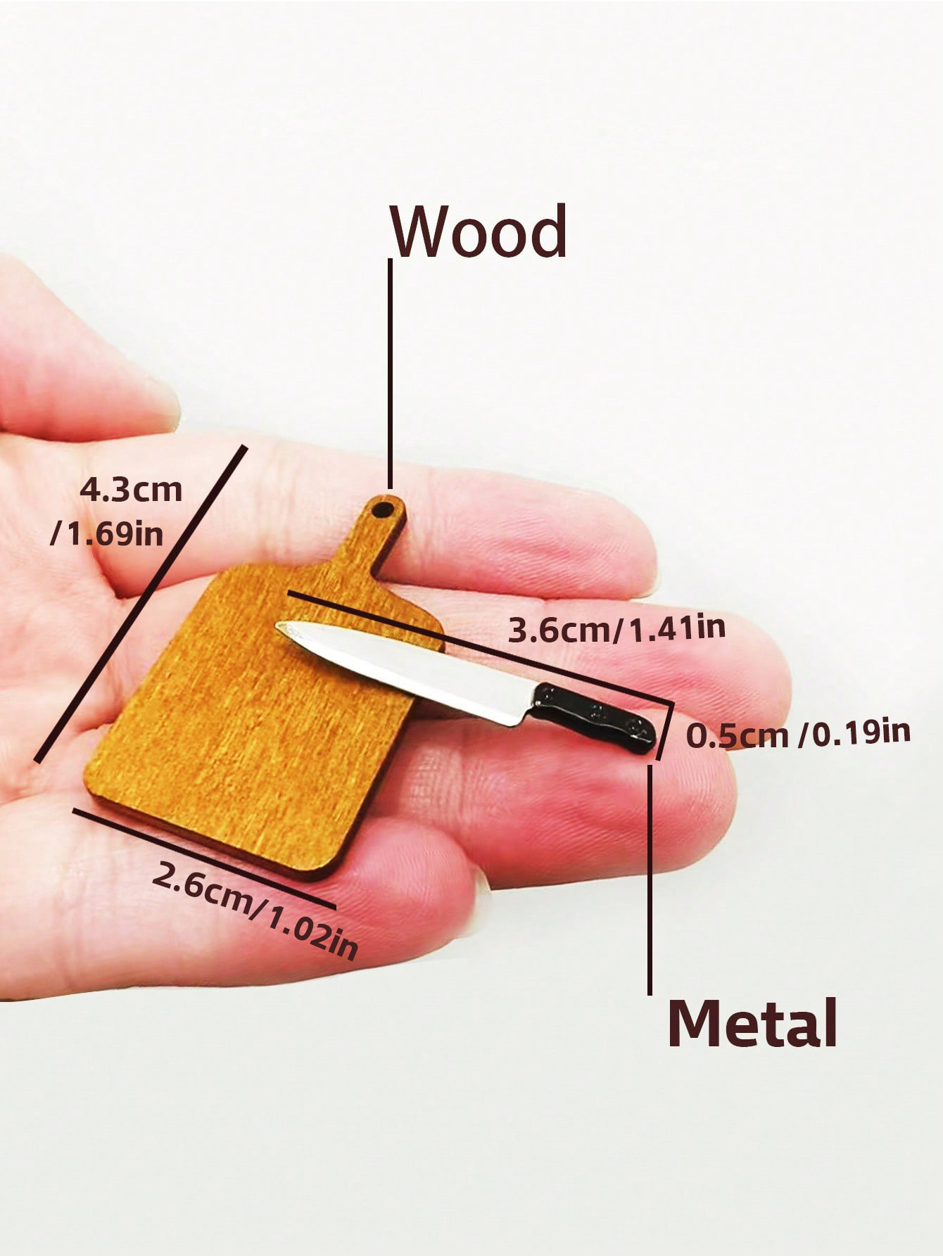 Woodworking Hobbies - Dollhouse Mini Kitchen Set Cutting Board