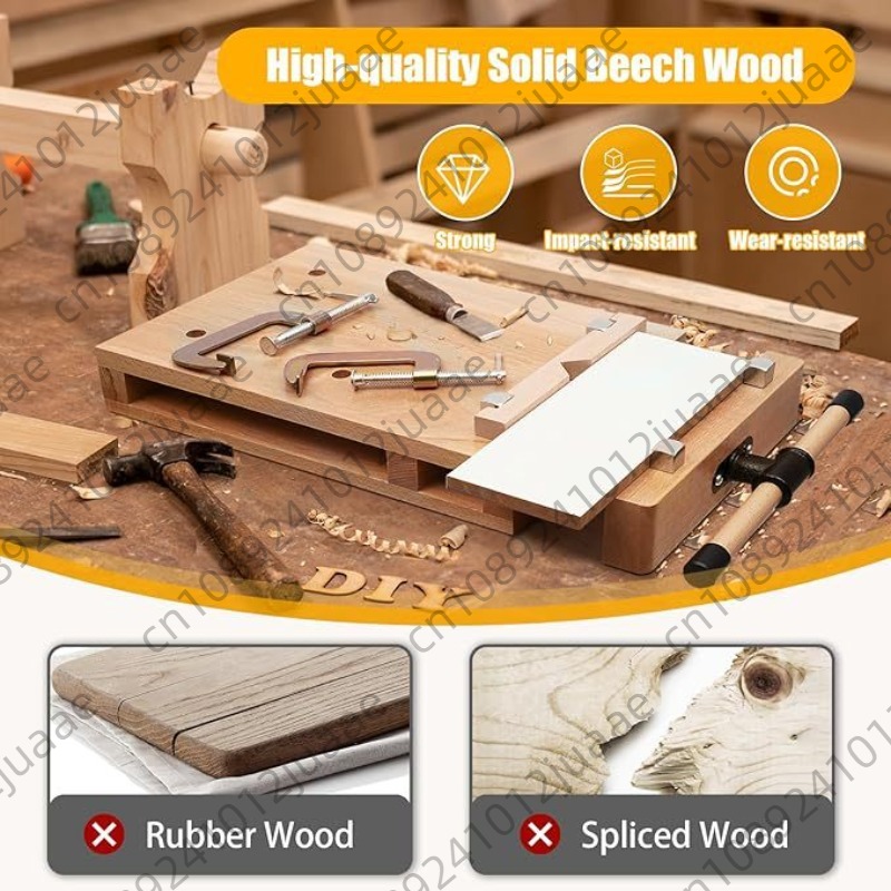 Woodworking Finishing - Hardwood Bench Desktop Woodworking Vise Woodworking