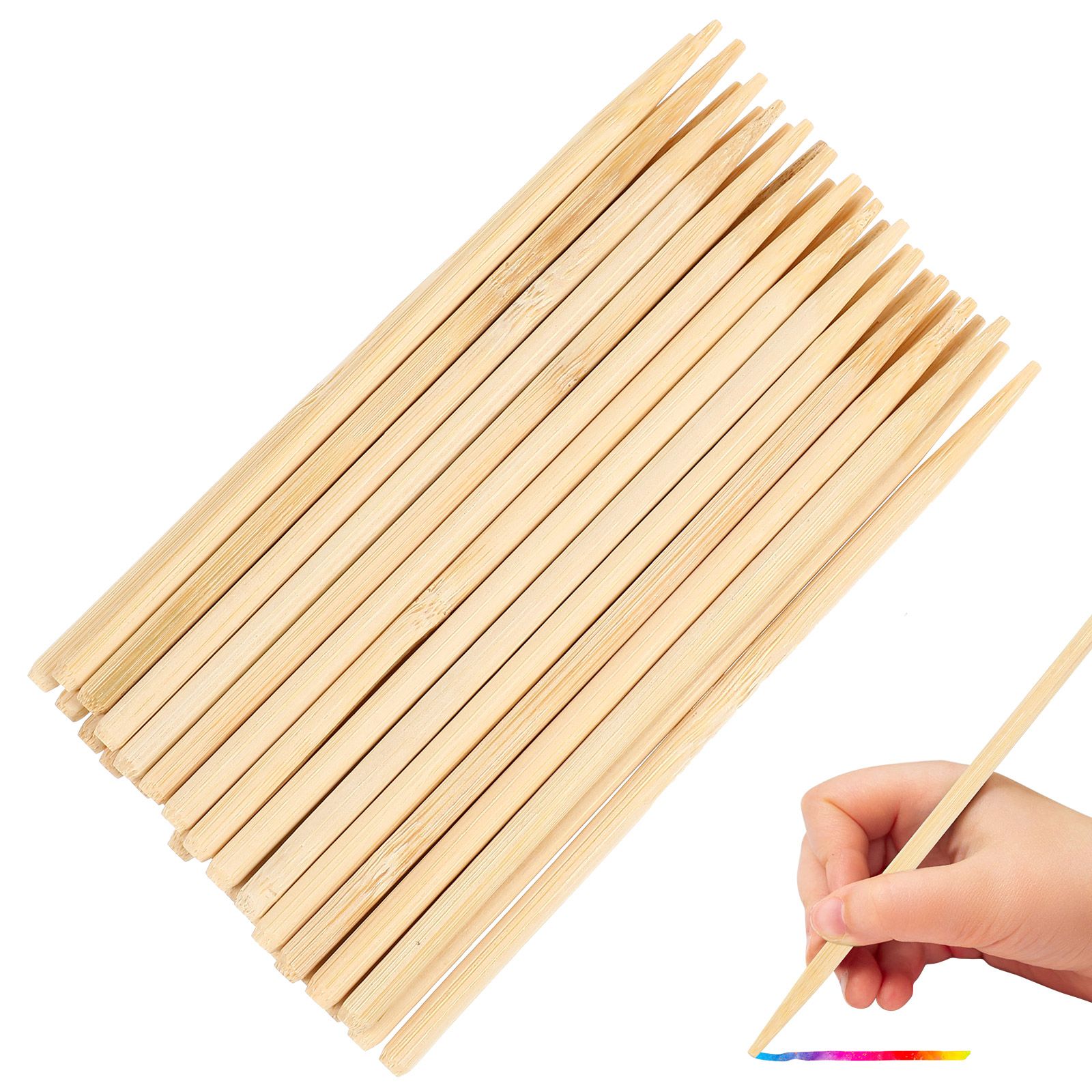 Woodworking Hobbies - 30pcs Scratch Bamboo Pens Wax Sticks