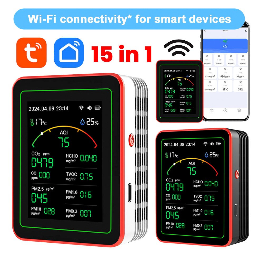 Woodworking Apps - Tuya WiFi 15-in-1 Household CO CO2