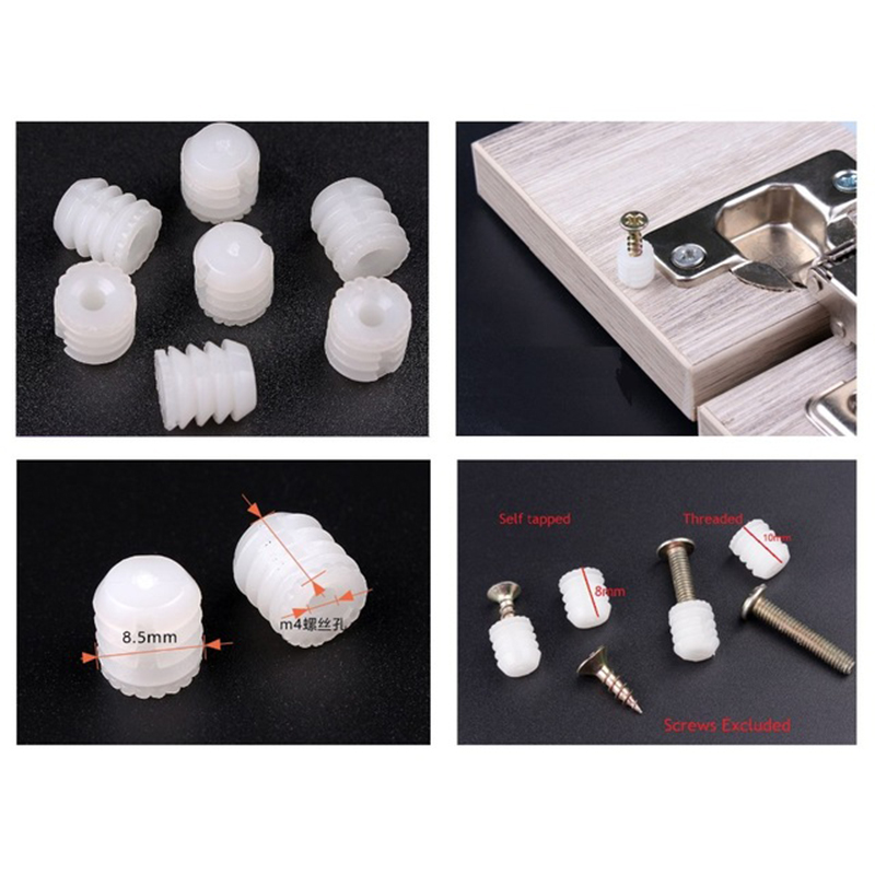 Woodworking Youtube - 1000Pcs/Lot M4 Nylon Nut anchor tube