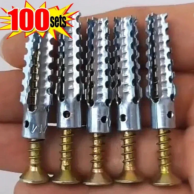 Woodworking Youtube - 100sets M6 Metal Serrated Expansion Tube