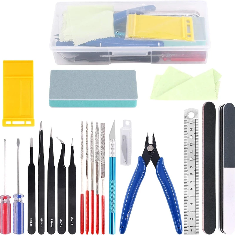 Woodworking Hobby Kits - 21pcs Modeler Basic Tools Craft Set