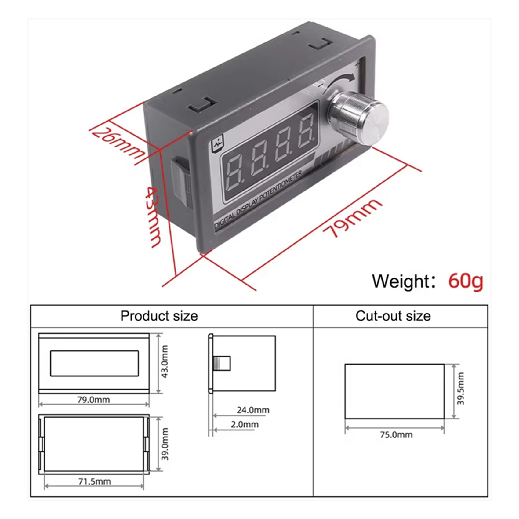 Woodworking Simulator - Premium-4X Digital Display Potentiometer Variable Resistor