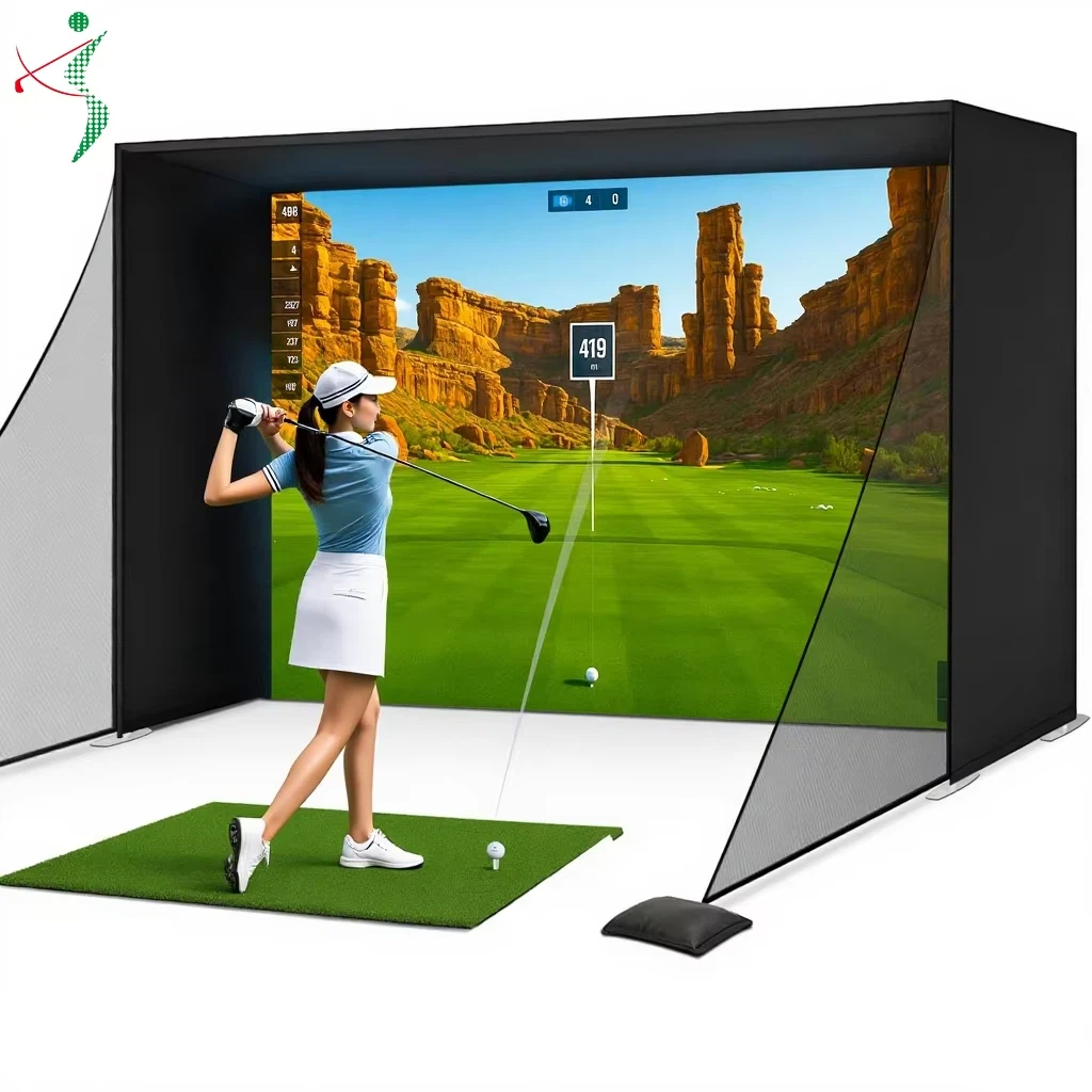 Woodworking Simulator - Golf Simulator Enclosure Nets 10x9ft with