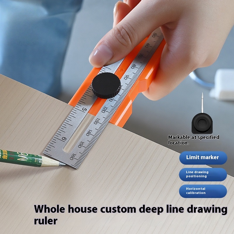 Multi-role Depth Measuring Rul - Woodworking Finishing 评论和价格