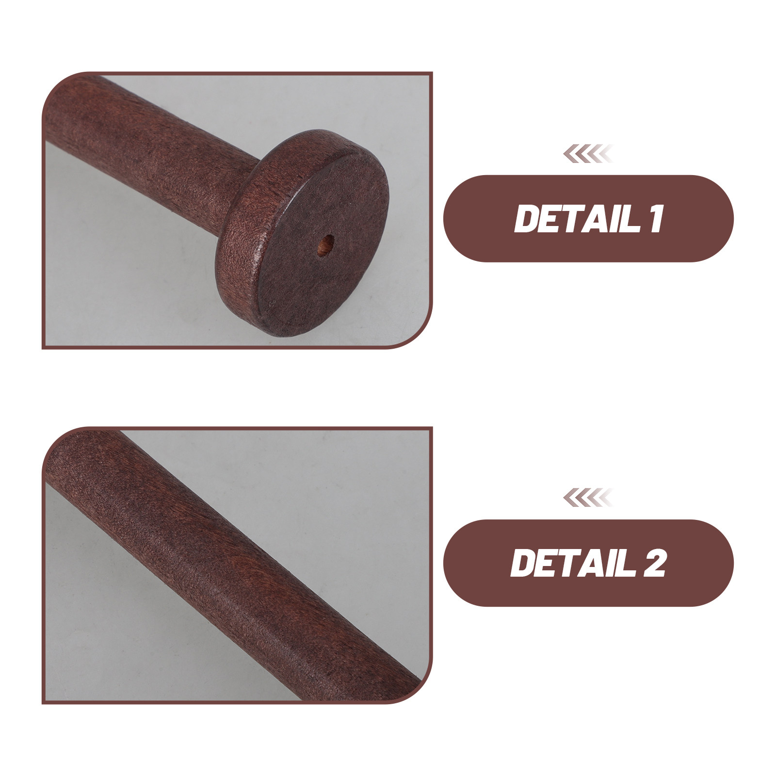 5Pcs Wooden Spools for Crafts  - Woodworking Hobbies 评论和价格