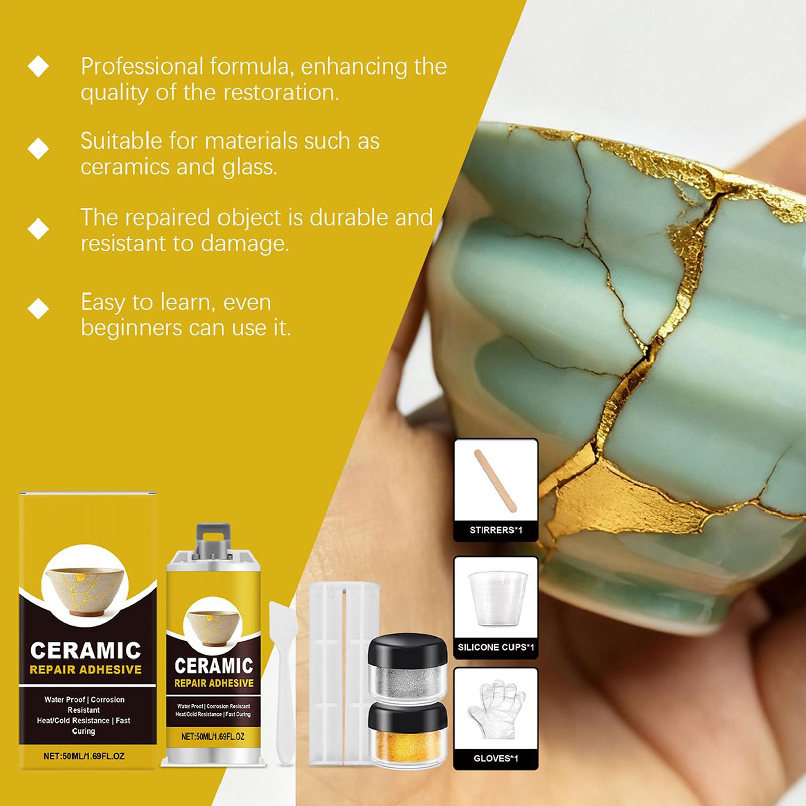 Gold Glue for Ceramics Glass S - Woodworking Women 评论和价格