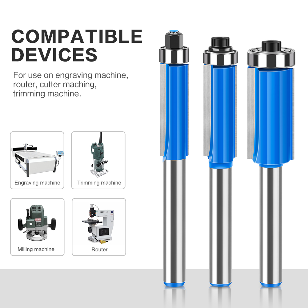 1-4pcs Set of 8mm shank Trimmi - Woodworking Nc 评论和价格