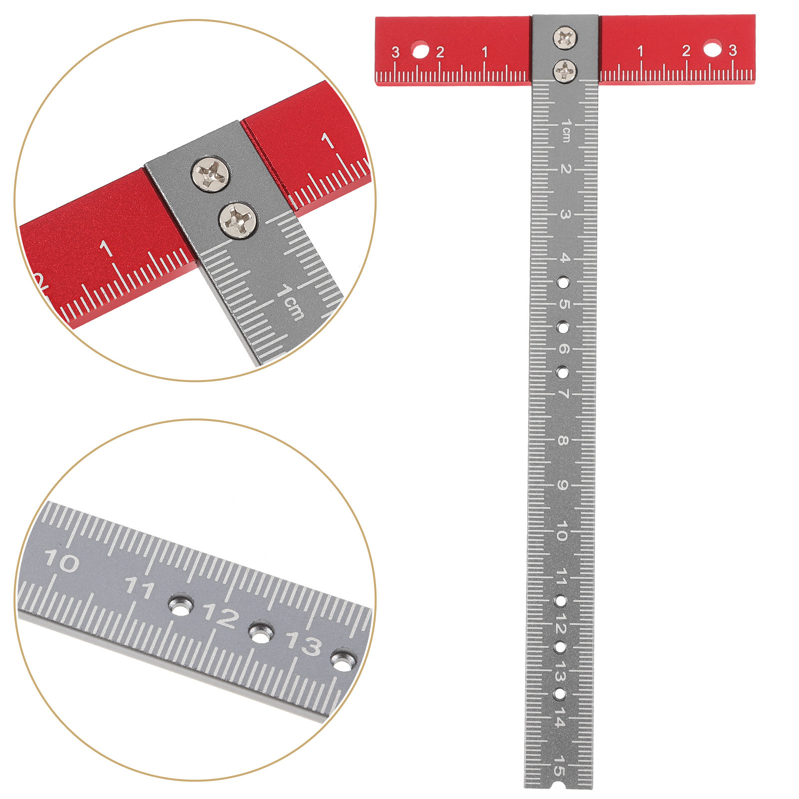 T Ruler Aluminum Alloy Precise - Woodworking Project 评论和价格