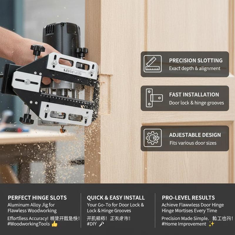 Aluminum Alloy Mortise Templat - Woodworking Tool 评论和价格