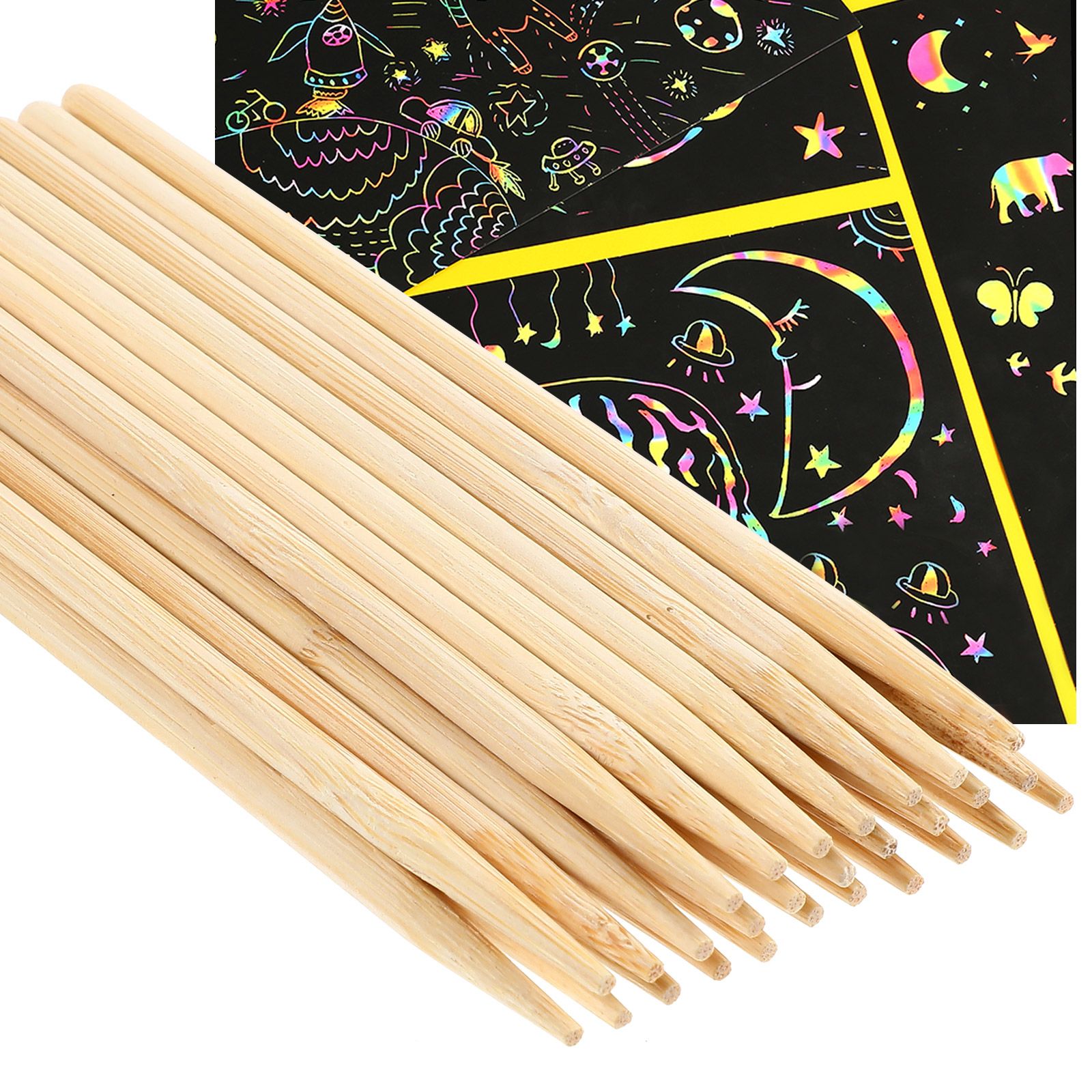30pcs Scratch Bamboo Pens Wax  - Woodworking Hobbies 评论和价格
