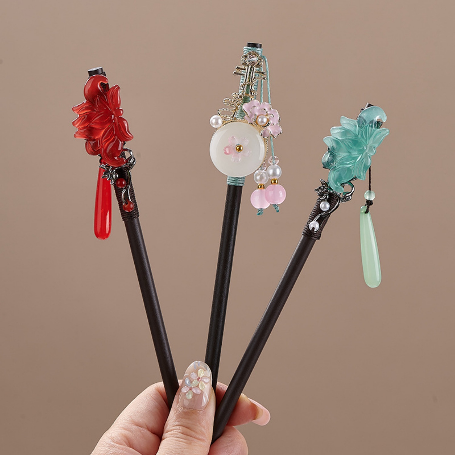 Vintage Flower Hairpin For Wom - Woodworking Women 评论和价格