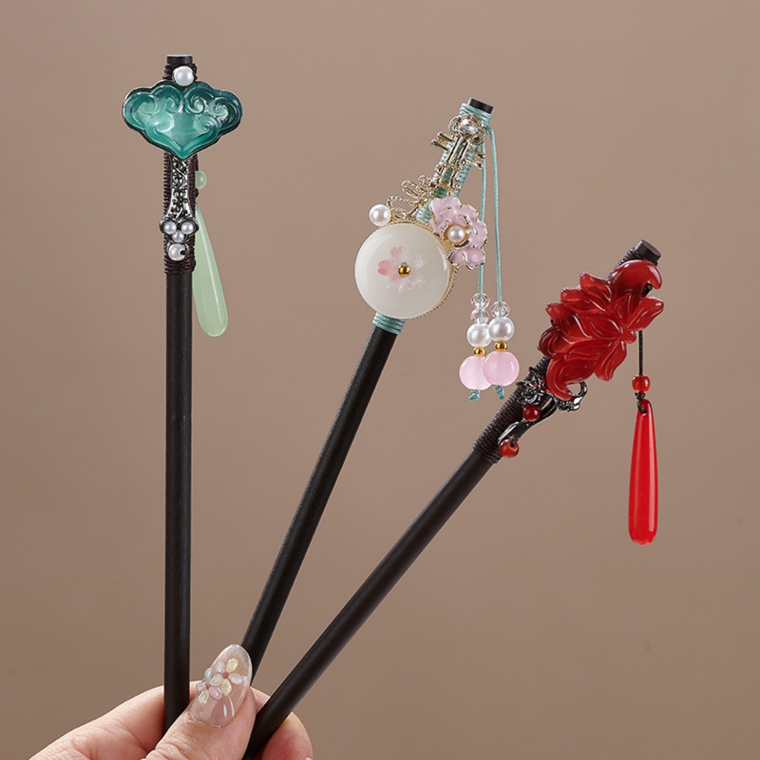Vintage Flower Hairpin For Wom - Woodworking Women 评论和价格