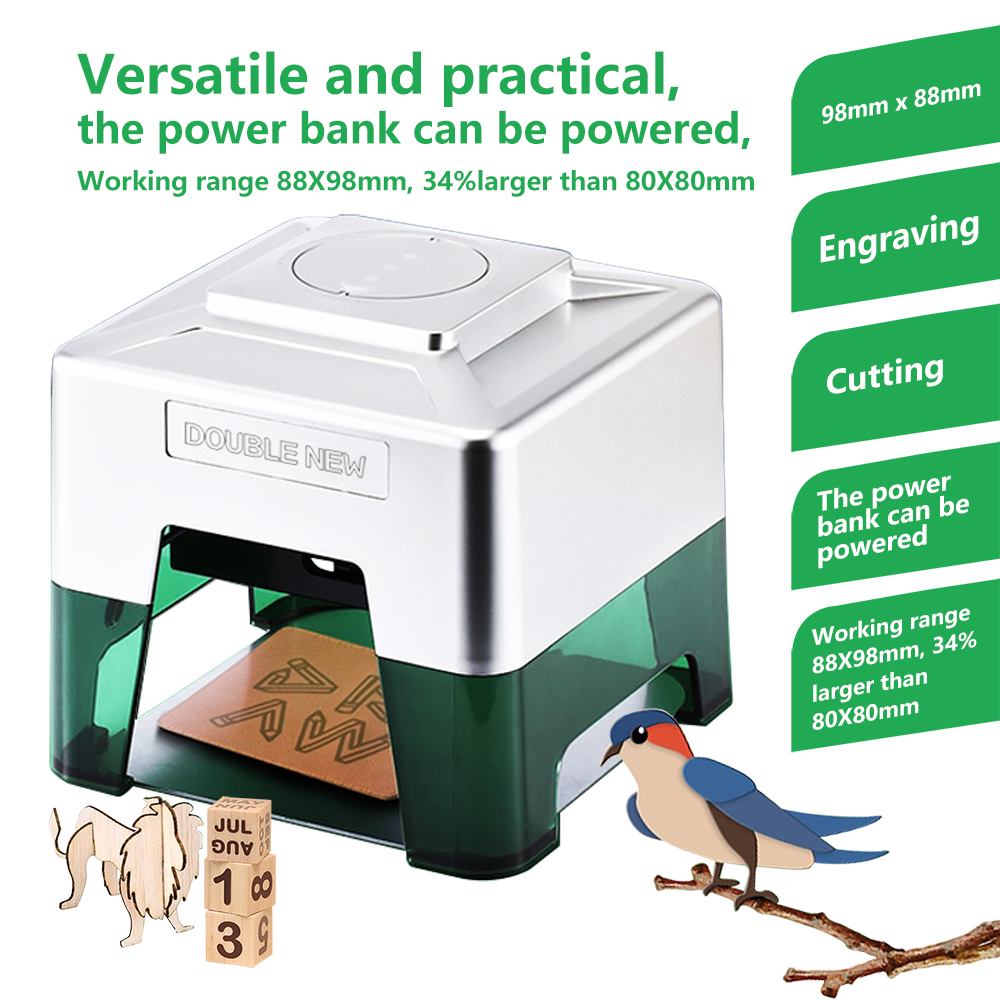 3W Mini Laser Engraver Portabl - Woodworking Logo 评论和价格