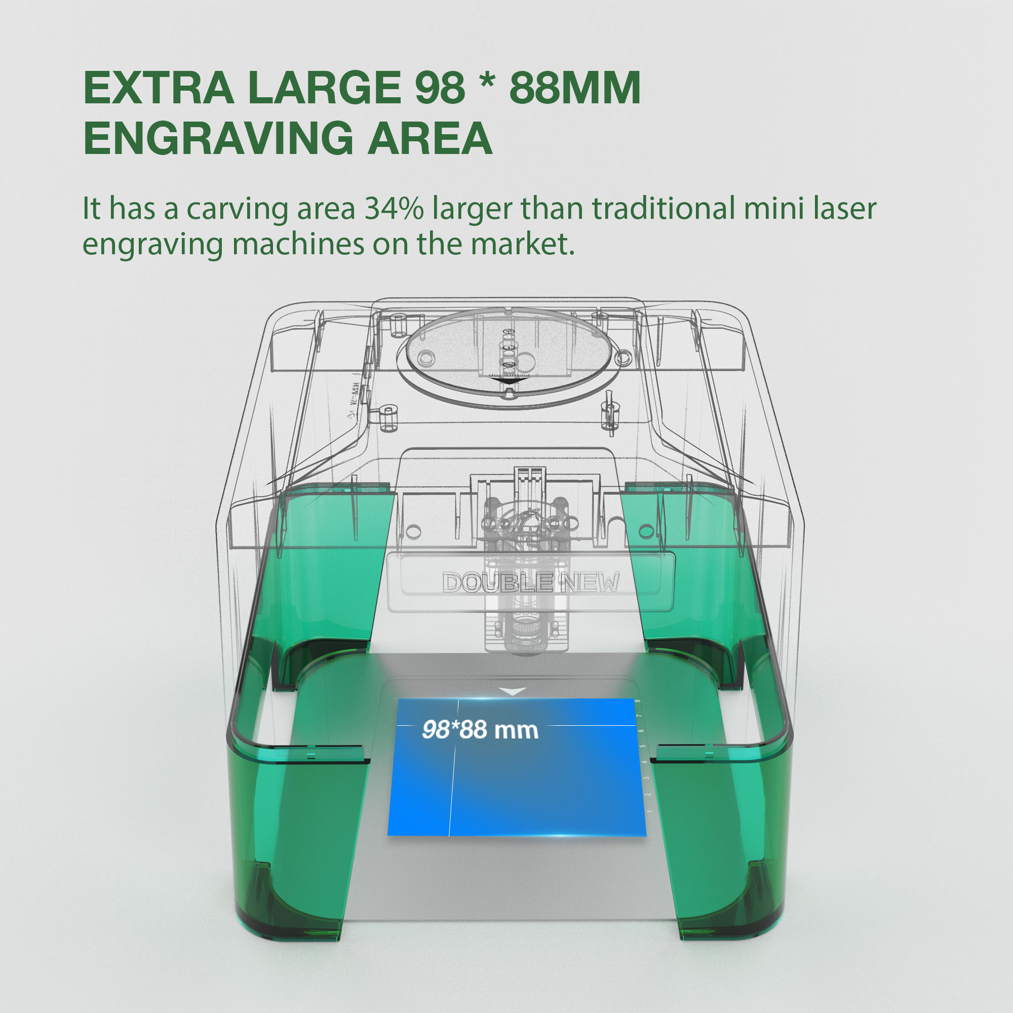 3W Mini Laser Engraver Portabl - Woodworking Logo 评论和价格