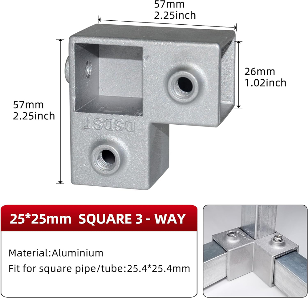 20/25/30mm Square Tube Connect - Woodworking Youtube 评论和价格