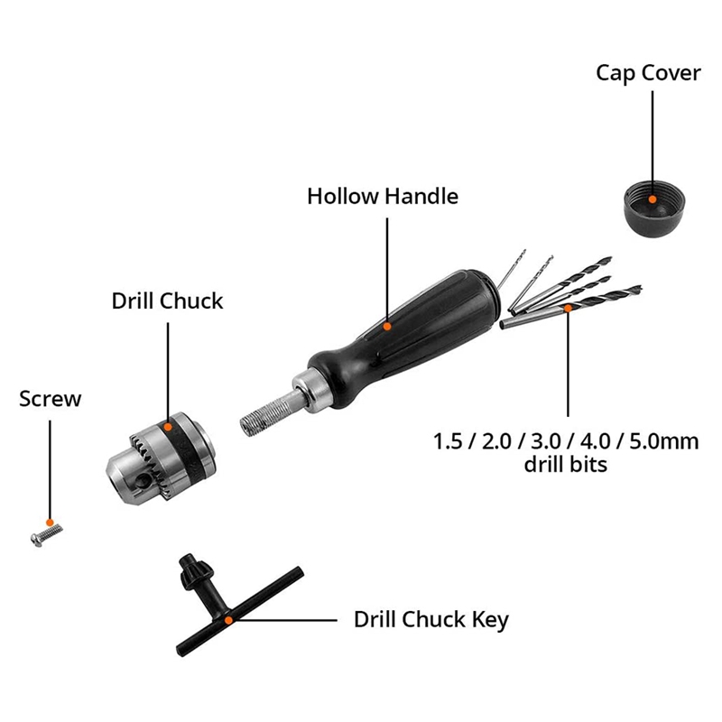 Pin Vise Hand Drill Bits, Mini - Woodworking Vise 评论和价格