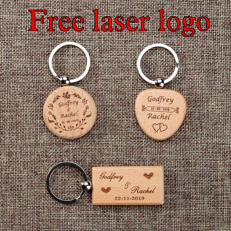 Custom Wooden Keychain Laser E - Woodworking Logo 评论和价格
