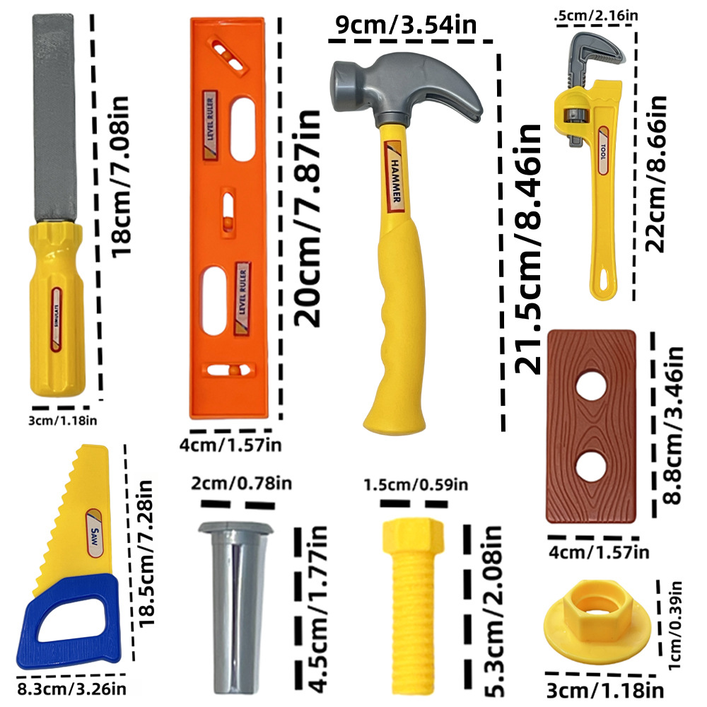 Large Simulated Kids Tool Set  - Woodworking Simulator 评论和价格