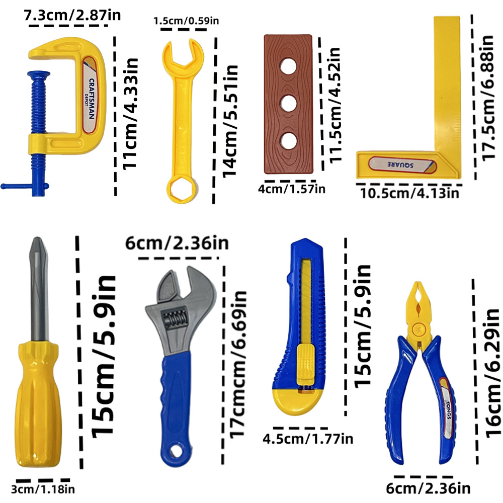 Large Simulated Kids Tool Set  - Woodworking Simulator 评论和价格