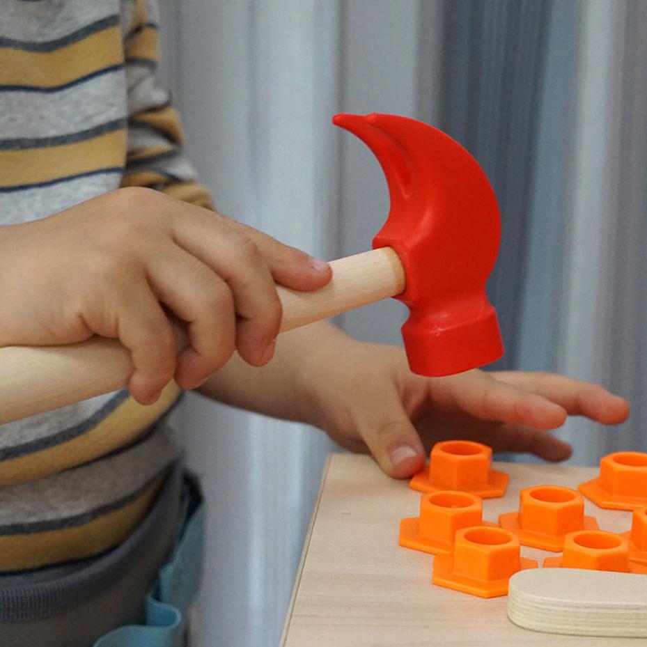 1 Pcs Mini Wooden Hammer Child - Woodworking Simulator 评论和价格