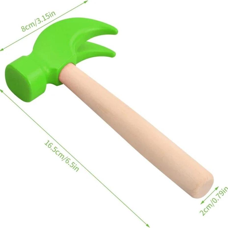 1 Pcs Mini Wooden Hammer Child - Woodworking Simulator 评论和价格