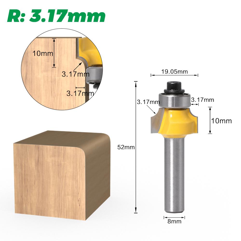 8mm shank Corner Round Over Ro - Woodworking Nc 评论和价格