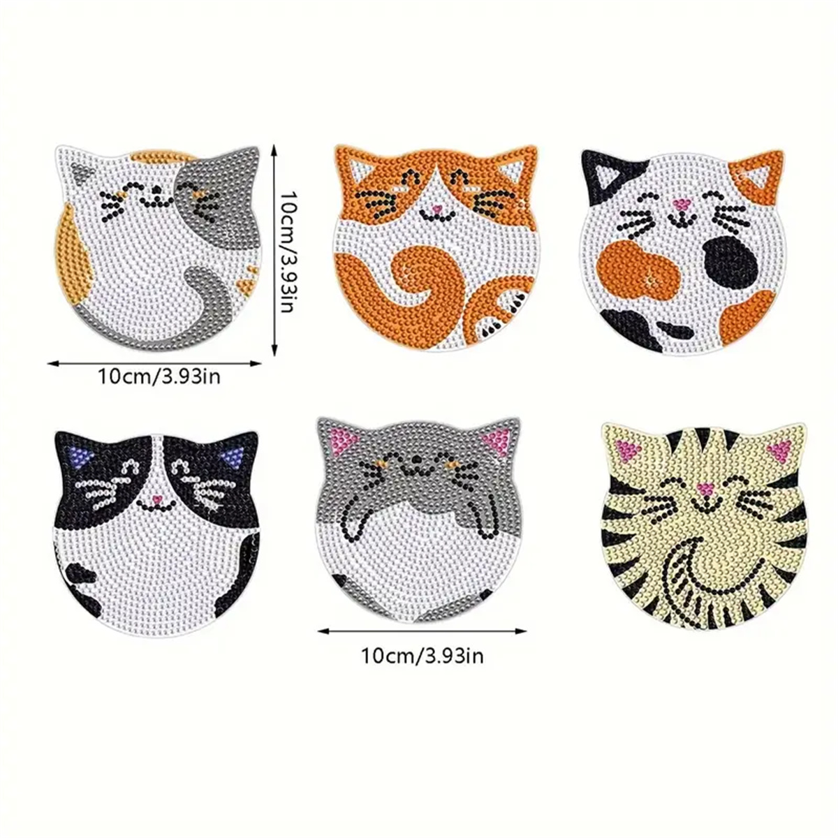 6 Pieces/set DIY Cat Rhineston - Woodworking Hobbies 评论和价格