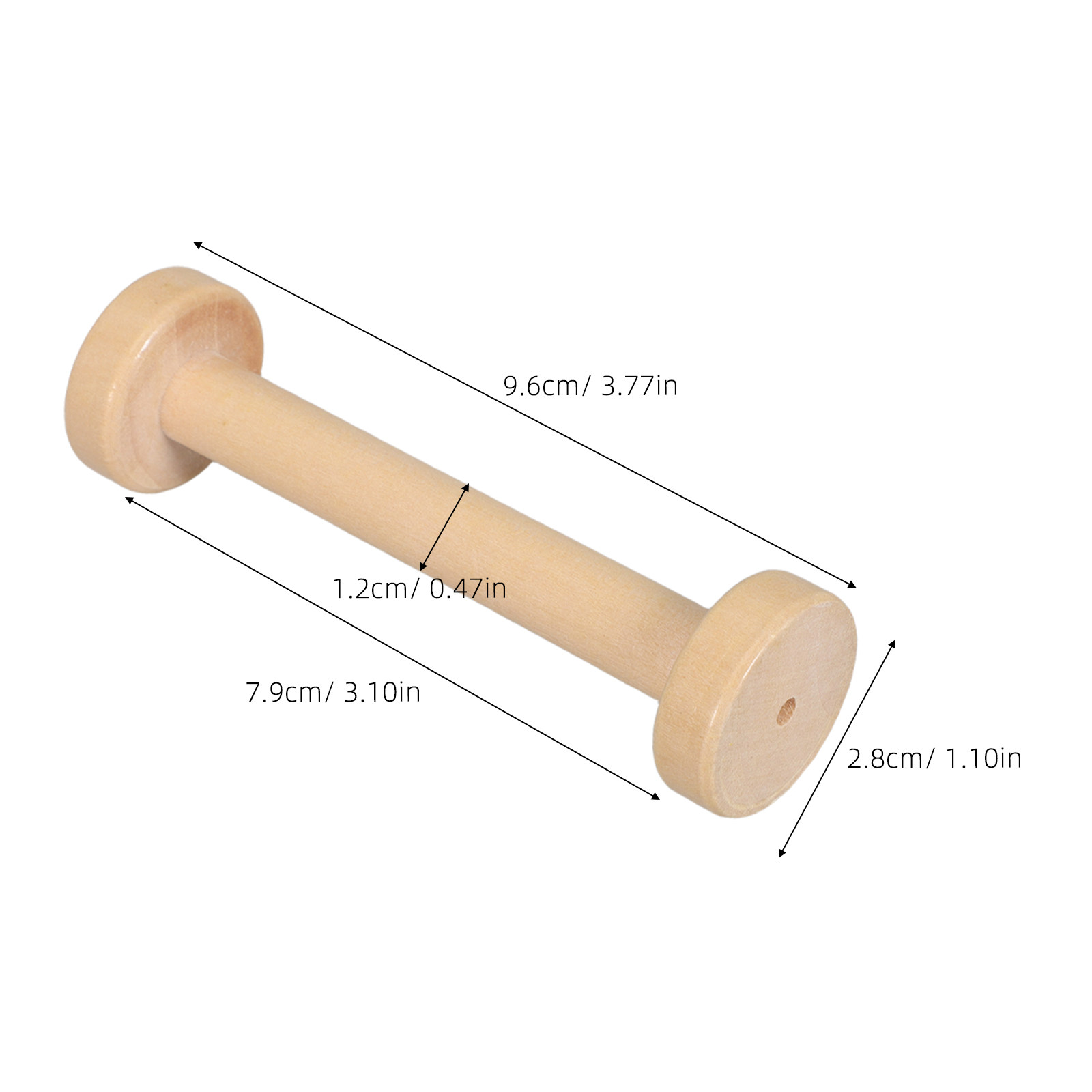 5Pcs Wooden Spools Natural Vin - Woodworking Hobbies 评论和价格
