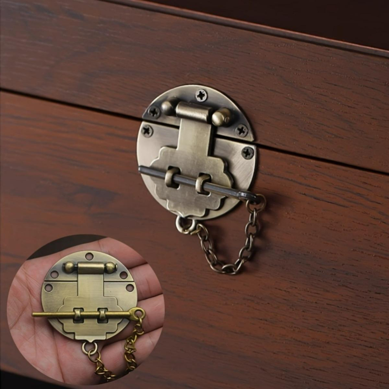 3Pcs Vintage-Style Alloy Lock  - Woodworking Finishing 评论和价格