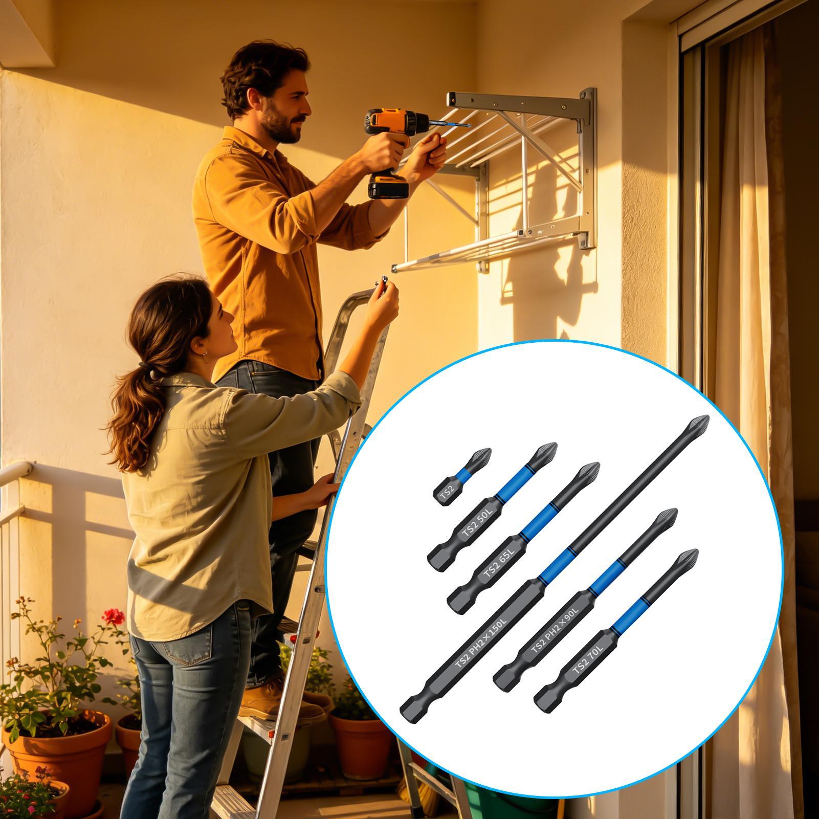Drill Screwdriver Bit Set 6-Pi - Woodworking Tool 评论和价格