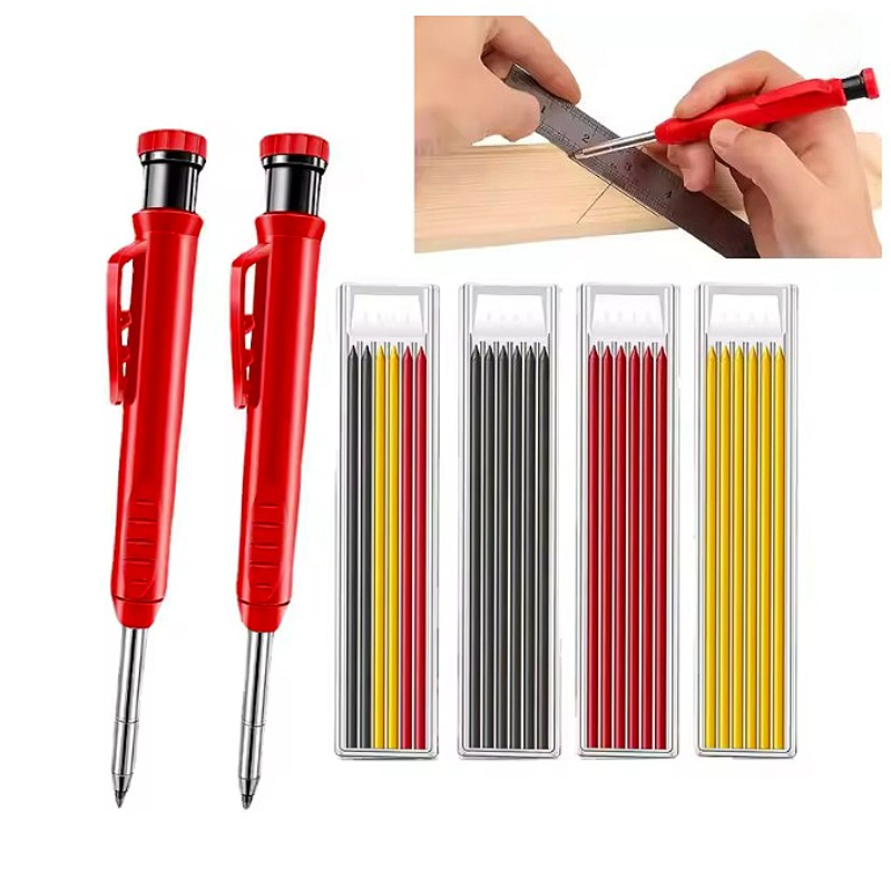 Solid Carpenter Pencil Set Woo - Woodworking Marking Knife 评论和价格