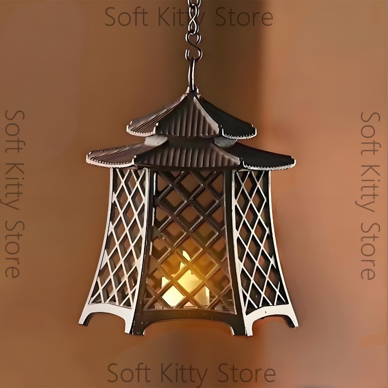 Cast iron lamp hollow candlest - Zen Woodworking 评论和价格