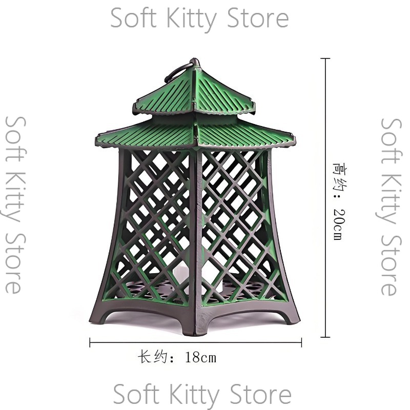 Cast iron lamp hollow candlest - Zen Woodworking 评论和价格