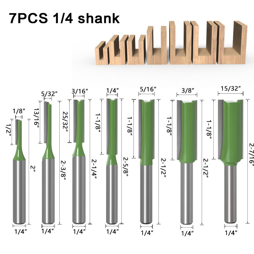 1-7pcs 6mm 1/4 inch Shank Sing - Woodworking Nc 评论和价格