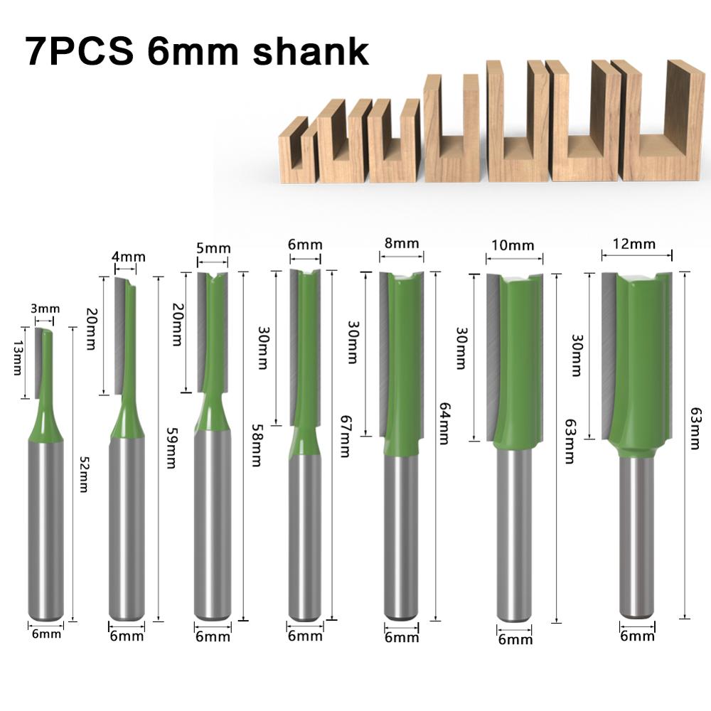 1-7pcs 6mm 1/4 inch Shank Sing - Woodworking Nc 评论和价格