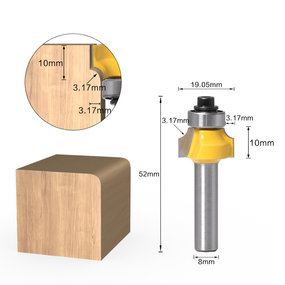8mm Shank Round Corner Router  - Woodworking Nc 评论和价格