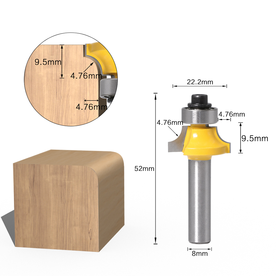 8mm Shank Round Corner Router  - Woodworking Nc 评论和价格