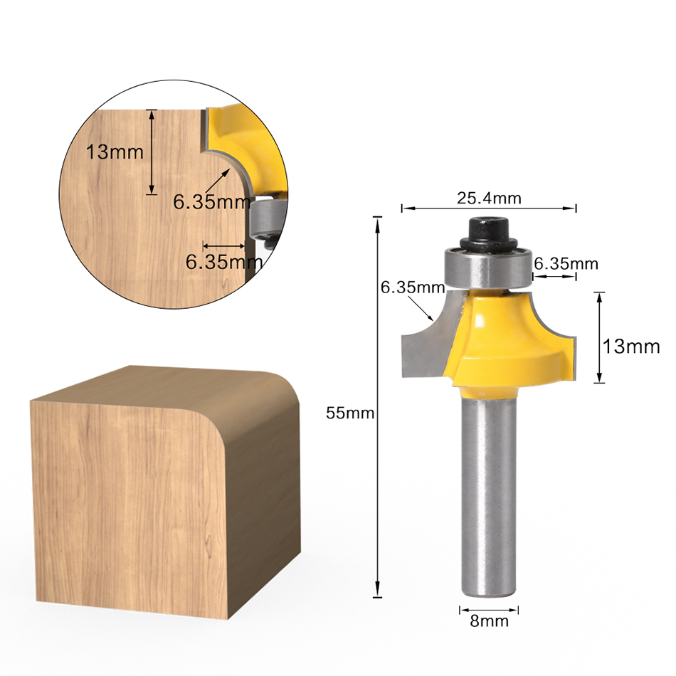 8mm Shank Round Corner Router  - Woodworking Nc 评论和价格