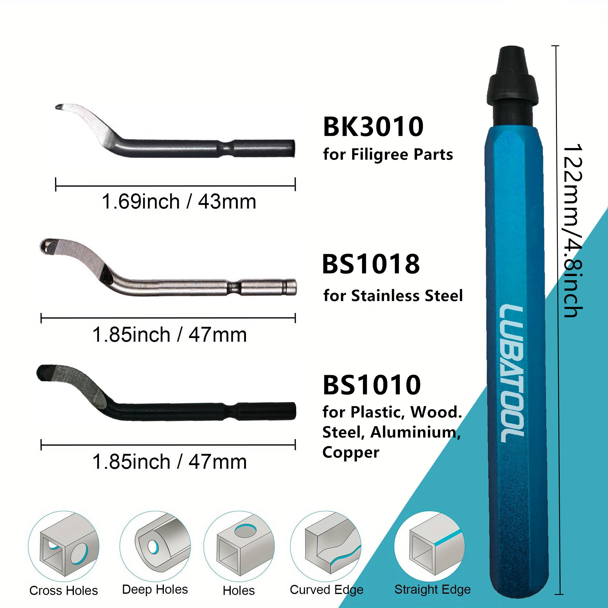 LUBATOOL Deburring Tool with 1 - Woodworking Nc 评论和价格