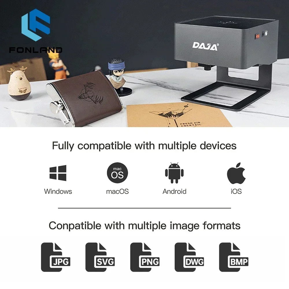 FONLAND DJ6 Laser Engraver CNC - Woodworking Logo 评论和价格