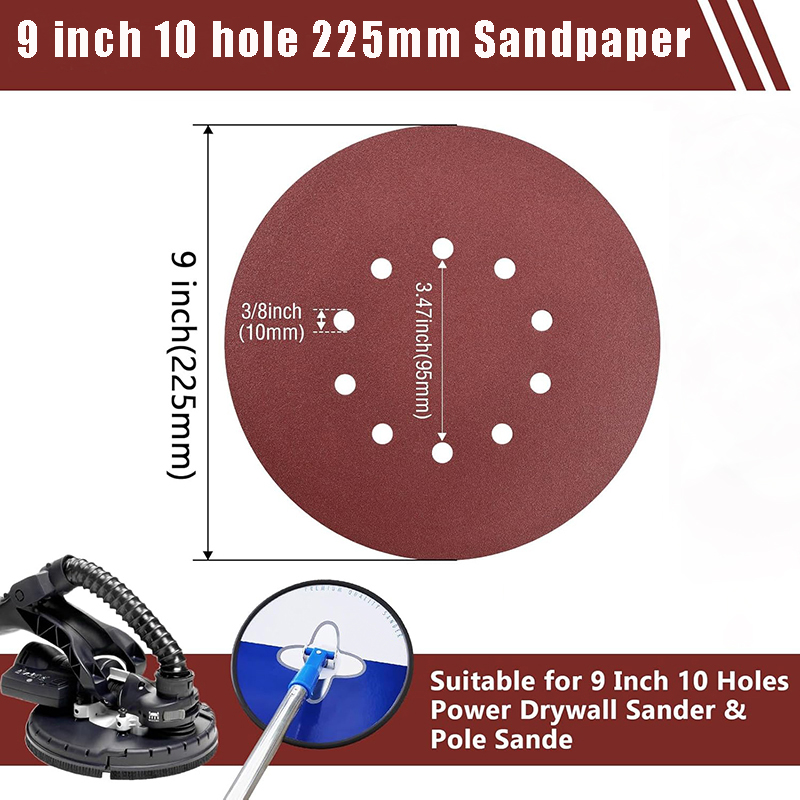 20 Pcs 9 Inch 225mm10 Hole Wal - Woodworking Wallpaper 评论和价格