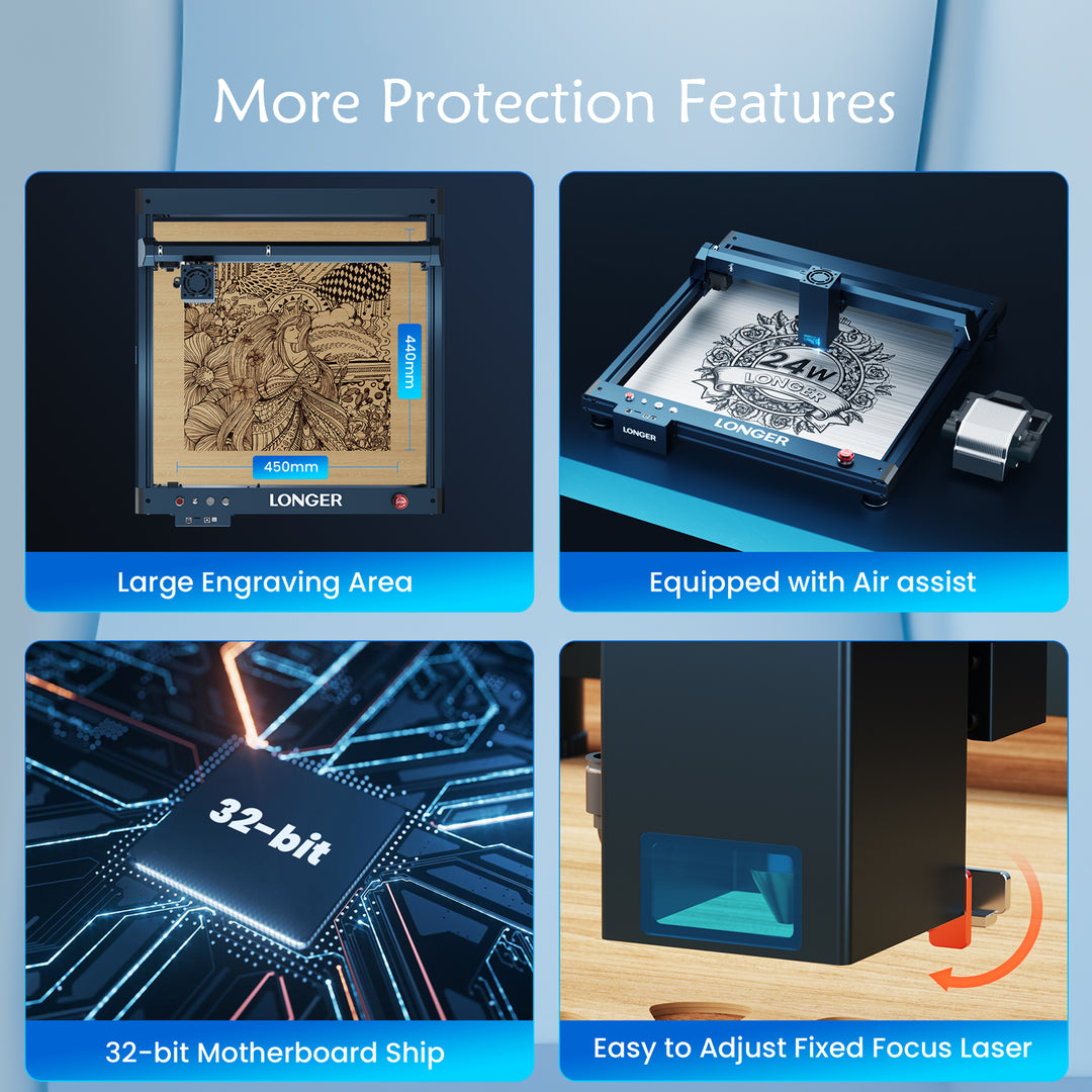 LONGER Laser B1 40W Engraver C - Woodworking Apps 评论和价格