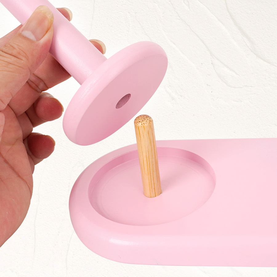 1pc Double-Axis Wooden Yarn Ho - Woodworking Hobbies 评论和价格