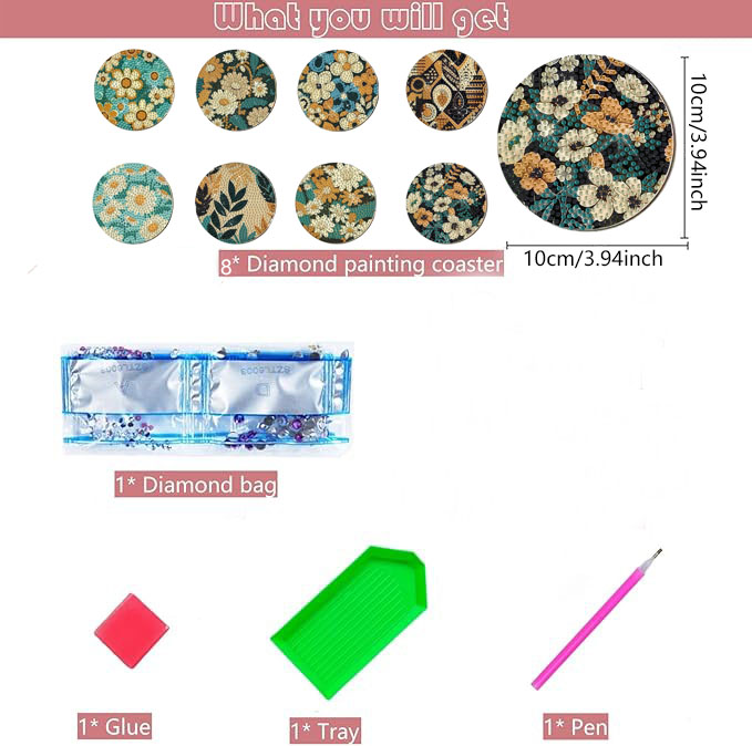 8 Pieces DIY Diamond Painting  - Woodworking Hobbies 评论和价格